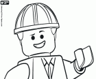 Das Gesicht der Hauptfigur aus Lego Film, Emmet