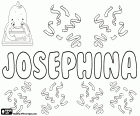 Josephina, englischer Name, Diminutiv von Josepha. Josepha, weibliche Form von Josef in Englisch