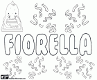 Fiorella, weiblicher Vorname lateinischen Ursprungs, abgeleitet von Florem. Fiorella, italienische Variante von Namen wie Flora und Fiora u.a.