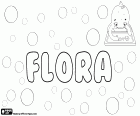 Flora, weiblicher Vorname lateinischen Ursprungs. Flora, die Göttin der Blumen und Frühling aus der römischen Mythologie