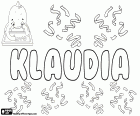 Klaudia, weiblicher Vorname lateinischen Ursprungs. Variante von Claudia, stammt aus dem lateinischen Claudius. Klaudia, Namen in Deutsch, Polnisch, Slowakisch und Ungarisch