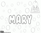Mary, Namen für Mädchen, englische Form von Maria. Biblischer Name aus dem neuen Testament