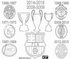 FC Barcelona wurde das erste europäische Team, einem zweiten Mal die Höhen, die wichtigsten drei Titel der Saison, Liga, Pokal und Champions League in der Saison 2008-2009 und 2014-2015 erhalten. Sechs weitere europäische Teams haben die drei wichtigsten Titel in einer Saison erzielt: Celtic Glasgow in 1966-1967, Ajax Amsterdam in 1971-1972, PSV Eindhoven in 1987-1988, Manchester United in 1998-1999, Inter Mailand in 2009-2010 and Bayern München in 2012-2013