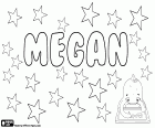 Megan, weiblicher Vorname, abgeleitet von Margaret. Megan, Variante des Meaghan, Meg und Meggie, unter vielen anderen. Megan, sehr populärer Name in England und Wales