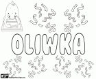 Oliwka, Namen für Mädchen, Diminutiv von Oliwia