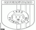 Abzeichen von Queretaro FC, bekannt als die weiße Hähne in Queretaro, Gallos Blancos de Querétaro mexikanischer Fußballverein