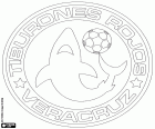 Emblem des Club Deportivo Tiburones Rojos de Veracruz, die roten Haie Veracruz, mexikanischer Fußballverein