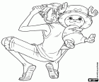 Kapitän Monkey Luffy mit seinem Freund Tony Tony Chopper