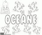 Océane, weiblicher Vorname auf Französisch. Océane, Name leitet sich von dem griechischen Namen Okeanos