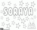 Soraya, Variante von Suraya und Surayya, weiblicher Vorname persischen Ursprungs. Soraya, Name leitet sich von dem arabischen Namen Thurayya, Variante des Thuraya. Seine Bedeutung ist Edelstein oder Juwel