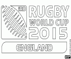 Logo der Rugby-Weltmeisterschaft 2015. Das Turnier wird in England und Wales vom 18. September bis 31. Oktober
