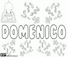 Domenico, italienischer Name für Jungen. Domenico, Variante von Dominico, Name lateinischen Ursprungs, abgeleitet von Dominicus