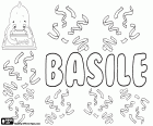 Basile, männlicher Vorname in Französisch. In Italienisch als eine Variante des Basilio verwendet. Basile, Name griechischen Ursprungs, abgeleitet vom griechischen Namen Basileios