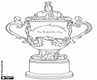 Der Webb Ellis Cup ist die Trophäe für den Gewinner der Rugby-Weltmeisterschaft. Der Cup ist Silber gebadet in Gold auf der Basis, die die Gewinner der Meisterschaft eingeschrieben sind. Die Trophäe ist als der englische Pfarrer William Webb Ellis, gilt als der Erfinder des Rugby 1823 genannt.
