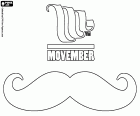 Movember, Ereignis, das im Laufe des Monats November jedes Jahr in vielen Ländern der Welt, das Bewusstsein über die spezifische gesundheitliche Probleme von Männern gefeiert wird. Movember, kommt der Name aus der Kombination von Moustache (Schnurrbart) und November. Logo der Stiftung Movember und einen Schnurrbart, das zentrale Element der jährlichen Kampagne