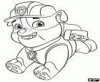 Verantwortlich für den Bau der Hund ist eine Bulldogge namens Rubble. PAW Patrol