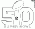 Das Logo des Super Bowl 50th Edition. Es ist der Super Bowl 2016, die in der Levi's-Stadion an der San Francisco Bay angefochten werden wird
