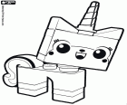 Unikitty ist eine Katze mit einem Einhorn-Horn, Zeichen aus dem Lego-Film