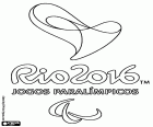 Das Logo der Paralympischen Spiele in Rio De Janeiro 2016, von 7-18 September