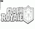 Das Logo des Videospiels Clash Royale. Clash Royale, ein Videospiel für mobile Geräte von Android und iOS erstellt von Supercell 2016