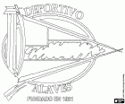Logo von Deportivo Alavés, Fußball-Verein, gegründet im Jahr 1921 mit Sitz in Vitoria-Gasteiz, Alava