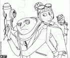 Puzzle der Gru und Lucy Wilde Charaktere aus dem Film Ich – Einfach unverbesserlich 2