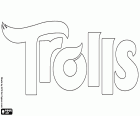 Trolls, das originale-Logo in englischer Sprache von der Animationsfilm von DreamWorks