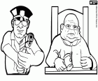 Ein Polizei-Agent und ein Richter, zwei Vertreter der Justiz