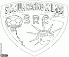 Logo des Stadium Racing Colmar, auch bekannt als SRC oder SR Colmar, Fußballverein mit Sitz in Colmar, Stadt des Elsass, Frankreich
