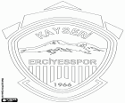 Abzeichen von Kayseri Erciyesspor Kulübü, Sportverein in Kayseri, große Stadt in Zentral-Anatolien, Türkei