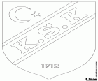 Logo von Karsiyaka Spor Kulübü, Sportverein von Karsiyaka, Stadtteil von Izmir, türkische Großstadt befindet sich an der westlichen Extremität von Anatolien