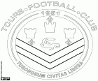 Logo des Tours Football Club, Fußballverein mit Sitz in Tours, Stadt in der Mitte-Westen Frankreichs und Hauptstadt des Département Indre-et-Loire