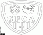 Emblem der Gazelec Football Club Ajaccio, Fußballverein mit Sitz in Ajaccio, der Hauptstadt des französischen Departements der Süden Korsikas in Korsika