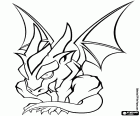 Gargoyle, einem mythischen Drachen eines imaginären Wesen zu den Dämonen zu vertreiben. Tagsüber ist es eine Steinskulptur, die nachts zum Leben erwacht