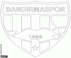 Logo des Bandırmaspor, Fußballverein mit Sitz in Bandırma, Stadt im Nordwesten der Türkei in der Region Marmara, die am dichtesten besiedelte Region des Landes