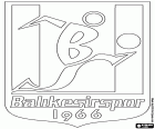 Schild des Balikesirspor Kulübü Derneği, Sportverein aus der Stadt Balıkesir, Hauptstadt der Provinz mit dem gleichen Namen in der Region Marmara in der westlichen Anatolien