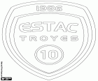 Logo von Espérance Sportive Troyes Aube Champagne, Troyes AC, ESTAC Troyes, Fußballverein in Troyes, Stadt Zentrum und im Norden von Frankreich in der Aube, Region Champagne-Ardennes