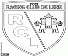 Logo des Racing Club de Lens, Fußballclub des Lens, Stadt des Pas-de-Calais im Norden Frankreichs