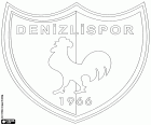 Emblem von Denizlispor Kulübü, Sport-Club mit Sitz in Denizli, Stadt der Ägäisregion, Hauptstadt der Provinz Denizli im südwestlichen Anatolien, Türkei