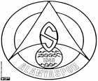 Emblem der Alanyaspor, Fußballverein in Alanya, Ferienort an der Mittelmeerküste von Anatolien, Türkei