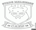 Logo von Stade Malherbe Caen, Fußball-Club von Caen, Stadt im Nordwesten Frankreichs, Hauptstadt des Departements Calvados in der Normandie