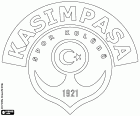 Logo der Kasımpaşa Spor Kulübü, Sportverein mit Sitz in Kasımpaşa, einem Bezirk im europäischen Teil von Istanbul, die größte und bevölkerungsreichste Stadt der Türkei