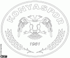 Emblem der Atiker Konyaspor Kulübü, Sportverein mit Sitz in Konya, Großstadt, Hauptstadt der gleichnamigen Provinz und der Region Anatolien Central