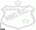 Abzeichen der ABC Futebol Clube, Fußballverein der Ribeira, ein Viertel von der Stadt Natal, die Hauptstadt des Rio Grande do Norte Staates, in den Nordosten Brasiliens
