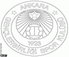 Schild des Gençlerbirliği Spor Kulübü, Fußballverein aus Ankara, Stadt in der zentrale Anatolia Region, Hauptstadt der gleichnamigen Provinz Hauptstadt de Türkei