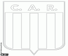 Logo des Club Atlético Racing oder Racing de Córdoba, Sportverein mit Sitz in Córdoba, Stadt in der Mitte Argentiniens, Hauptstadt der Provinz mit dem gleichen Namen