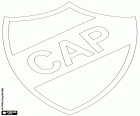 Schild des Club Atlético Platense, Sportverein mit Sitz in Florida, Vorort von Buenos Aires. Der Spitzname des Vereins ist Los Calamares, die Tintenfische