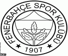 Abzeichen der Fenerbahçe Spor Kulübü, Sportverein in Kadıköy, einem Bezirk im asiatischen Teil von Istanbul mit Küste Marmara Meer