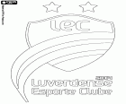 Abzeichen der Luverdense Esporte Clube, Fußballverein in Lucas do Rio Verde, Gemeinde des Staates Mato Grosso in der Mitte-West-Region von Brasilien
