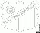 Abzeichen der Clube Atlético Bragantino, Fußballverein in Bragança Paulista, Stadt der Bundesstaat São Paulo in der südöstlichen Region von Brasilien
